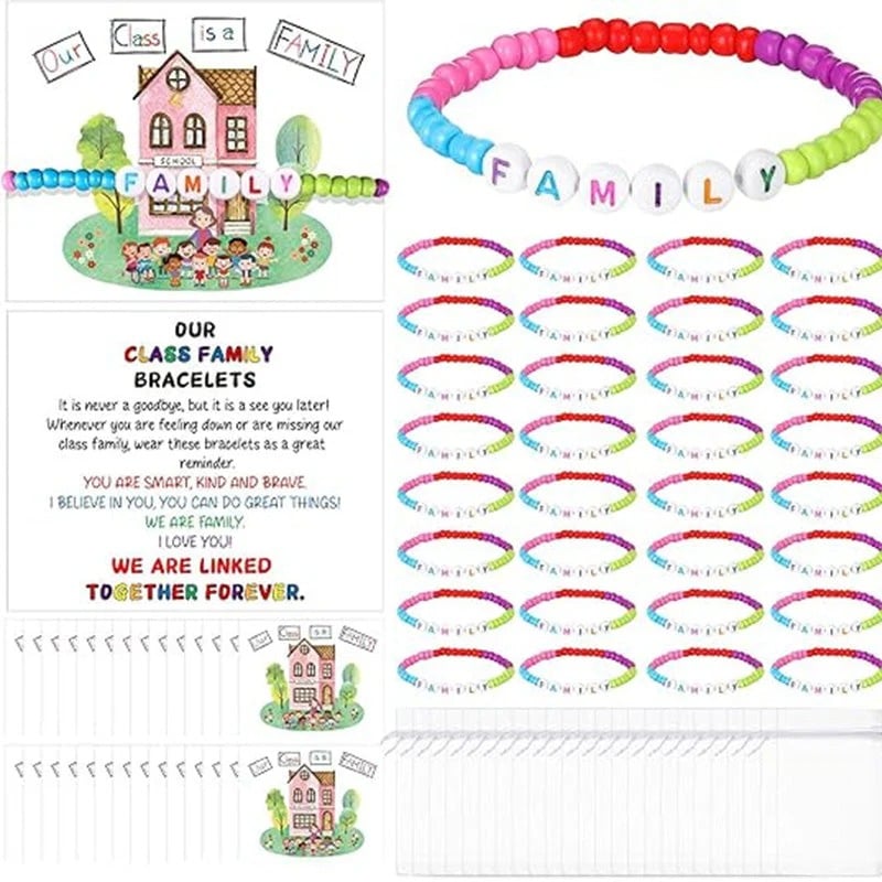 🏆Limited Time Sale 49% OFF✨🌈Pack of 25 Welcome BeadBracelets - StrengthenClassroom Friendship & SpreadWarm Kindness!