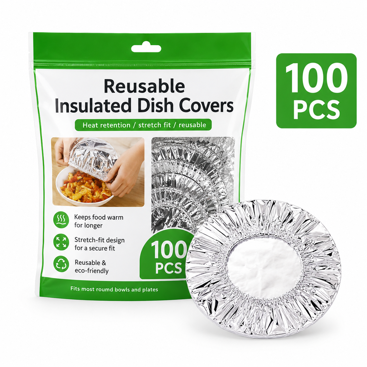 🔥 Reusable Thermal Dish Covers – Keep Food Warm & Fresh Longer
