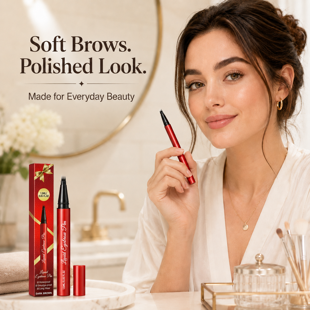 ✨ 4D Microblading Brow Pen – Natural Brows in Seconds 👁️ Waterproof