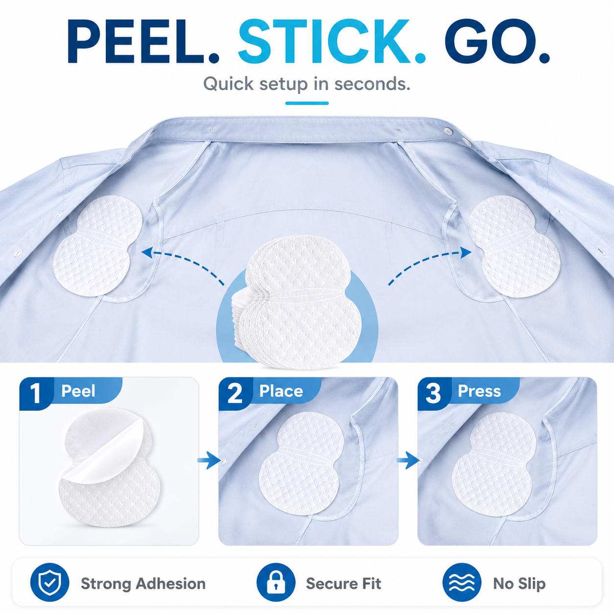 β¨ Invisible Underarm Sweat Pads β Stay Fresh & Dry All Day π¦