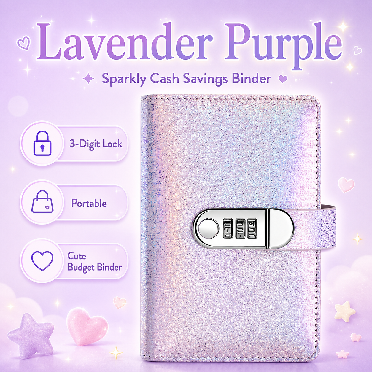 π Lockable Cash Savings Binder with 100 Pages π°