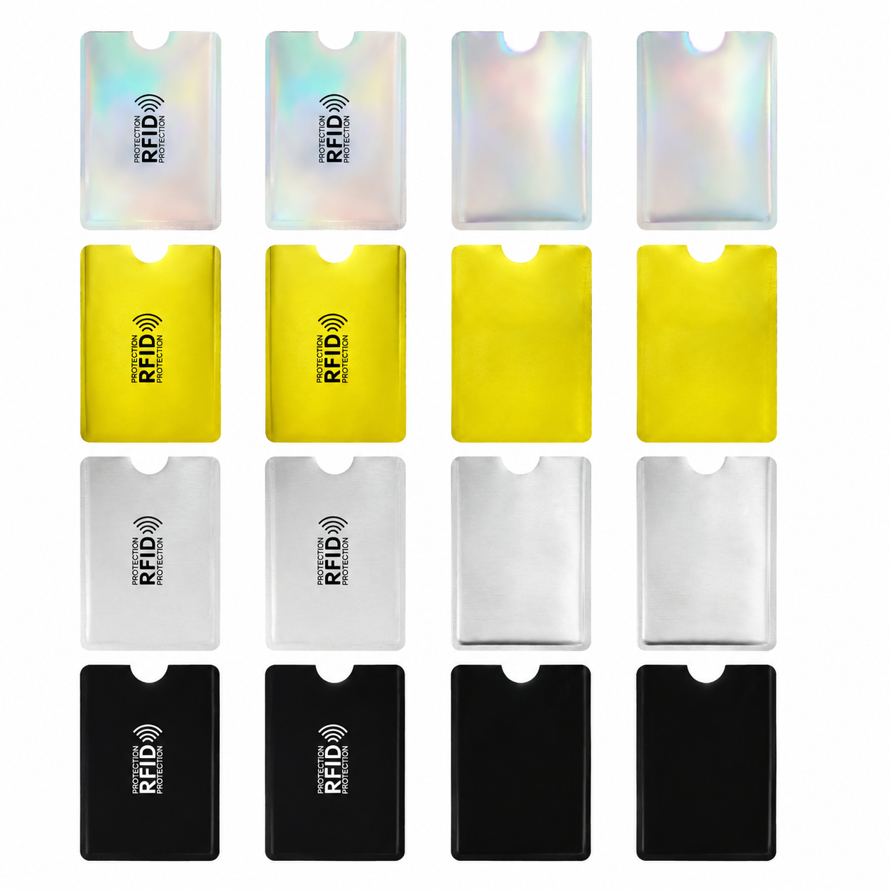 🛡️ RFID Blocking Card Sleeves 8-Pack – Slim Anti-Scan Card Protectors for Wallet Security