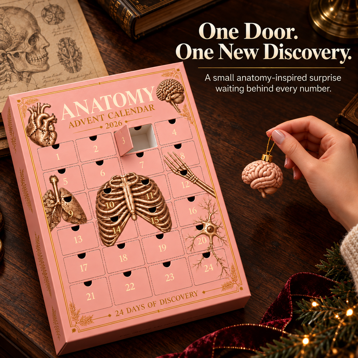 🫀Anatomy Advent Calendar - 24 Anatomy Ornaments🎁