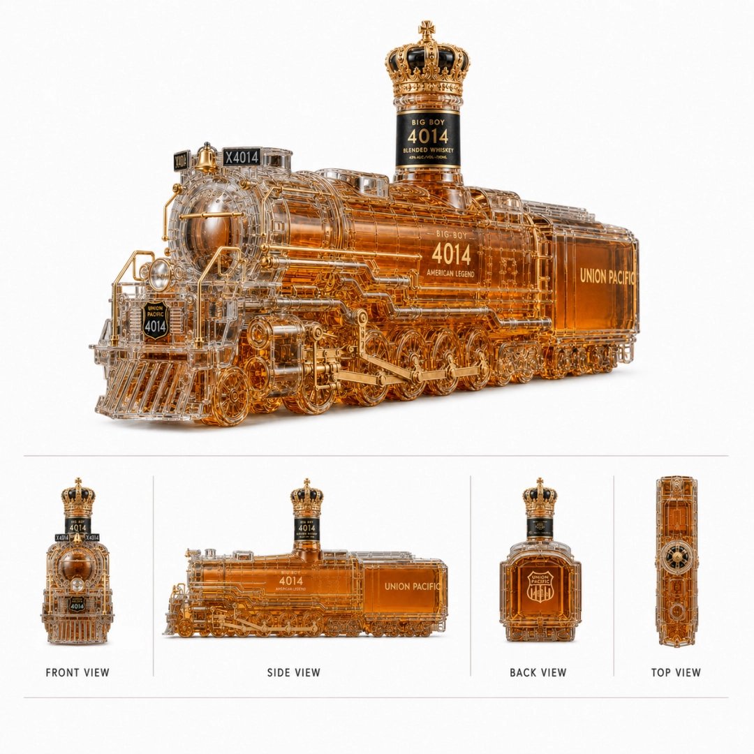 π Vintage Steam Locomotive Decanter β 750ml Collectible Bar Display Bottle