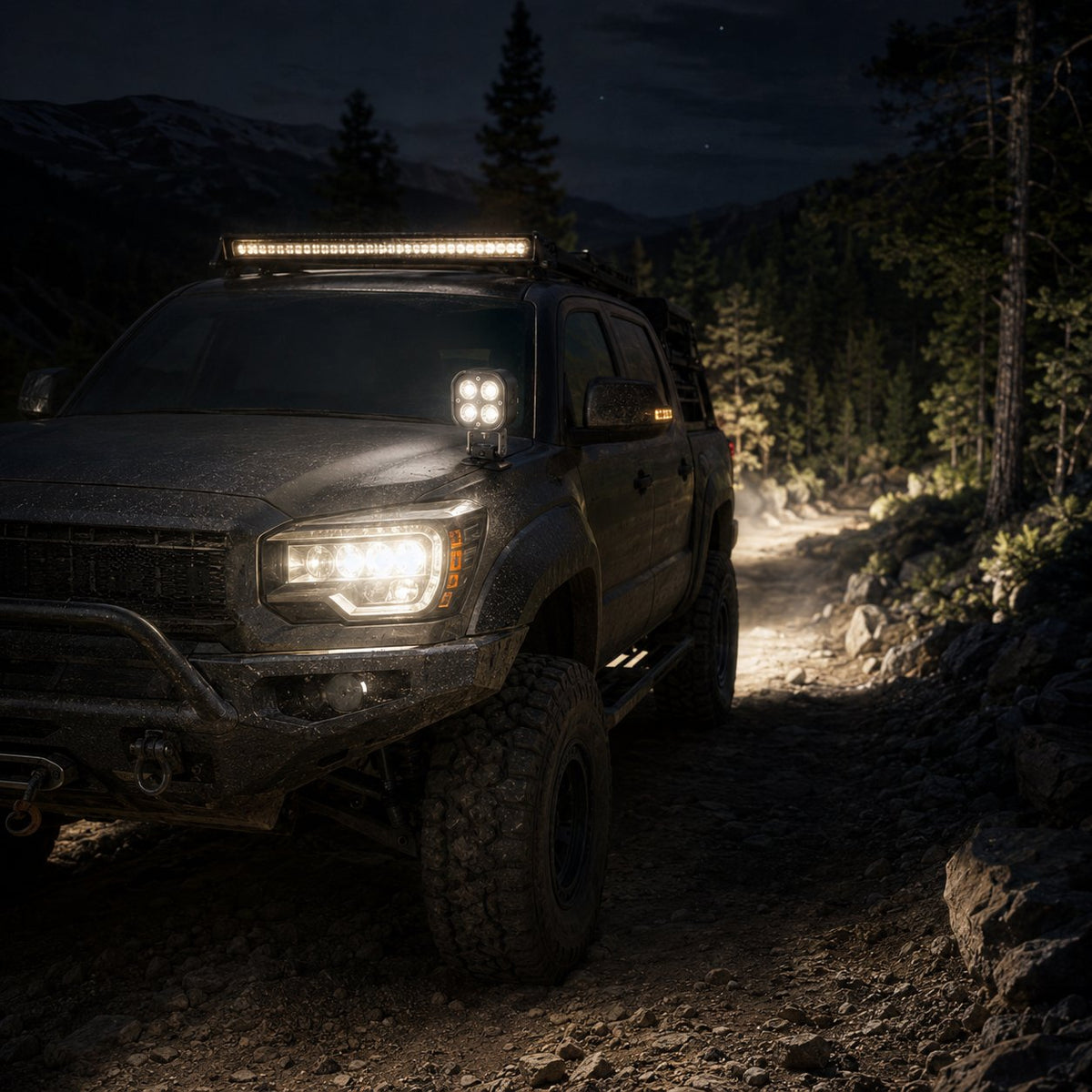 🏕️ Omni-Directional Magnetic LED Pod Light - 360° Off-Road & Camping Work Light 💡