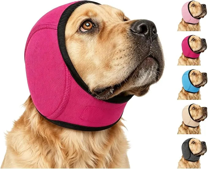 ๐ถ Dog Noise-Reducing Ear Wrap โ Help Make Fireworks, Thunder & Grooming Less Overwhelming ๐