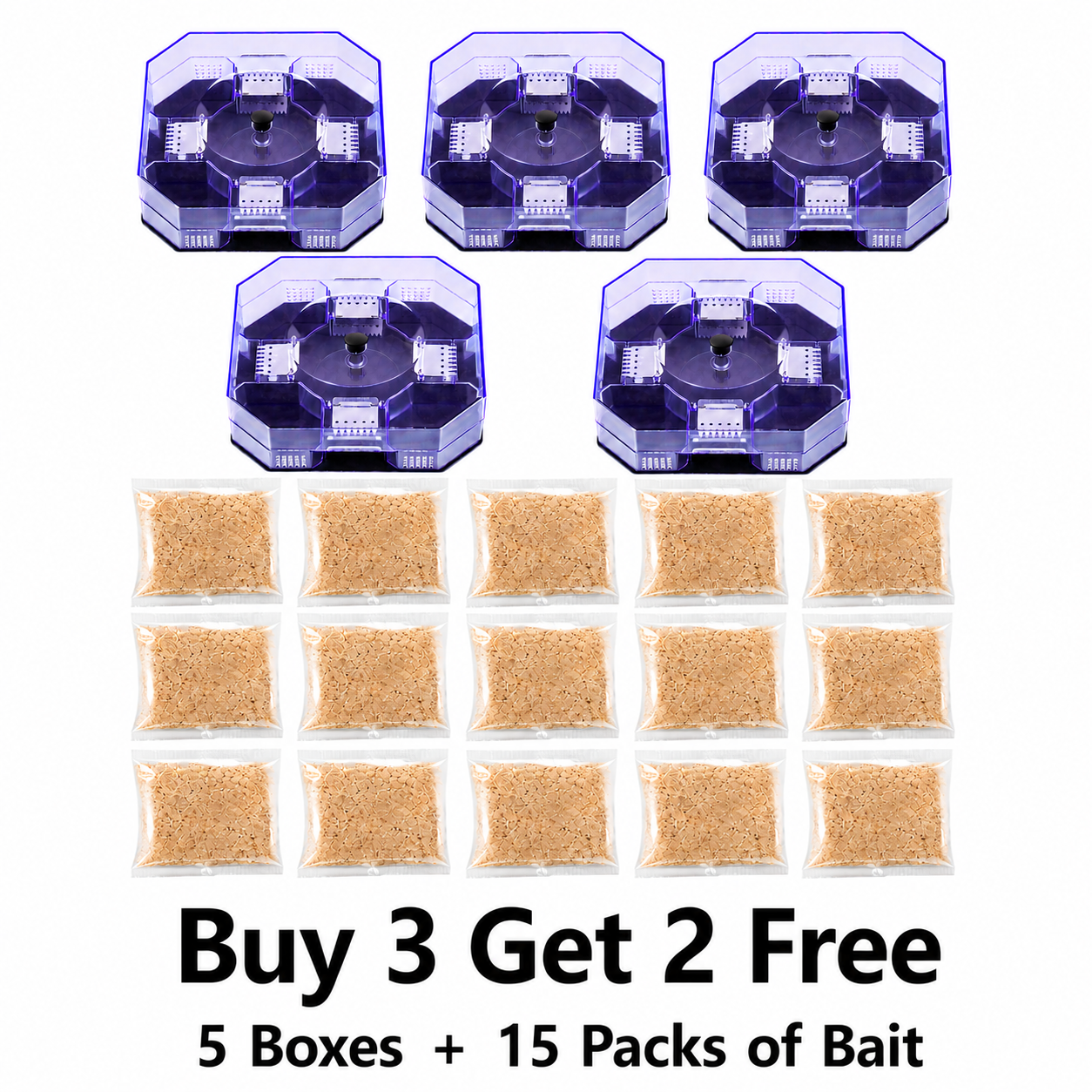 🪳 Reusable High-Efficiency Roach Trap Eco-Friendly Multi-Entry Physical Capture Box 🛡️