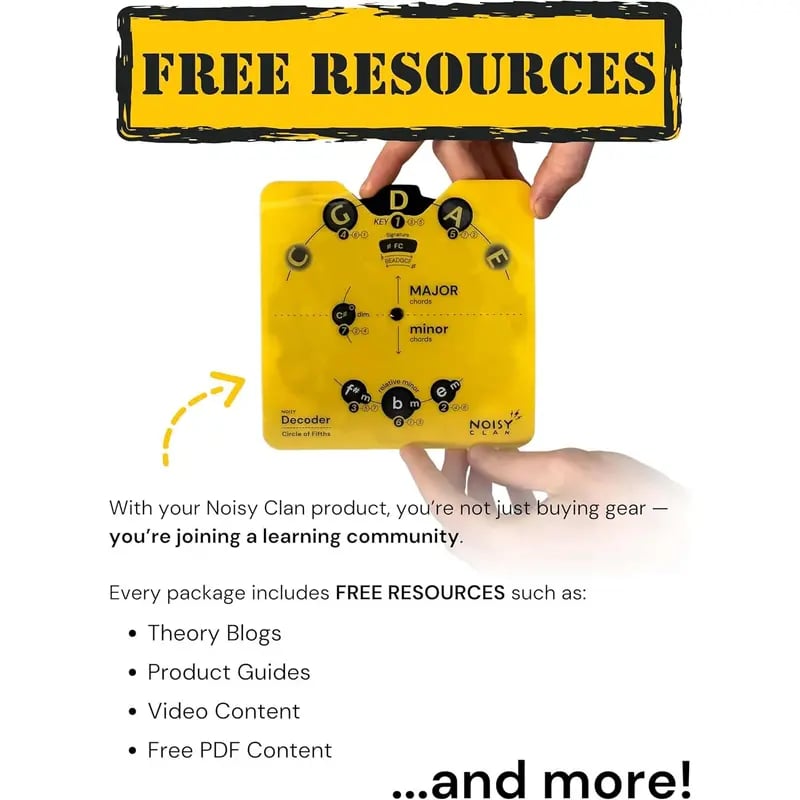 🔥Last Day 49% OFF - 🎵Circle of Fifths Music Theory Decoder Set