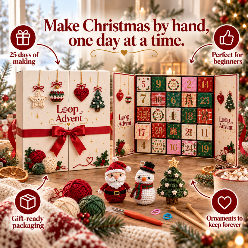 🎄 2026 Limited Edition Crochet Advent Calendar 🧶 24 Days of Collectible Cuteness!