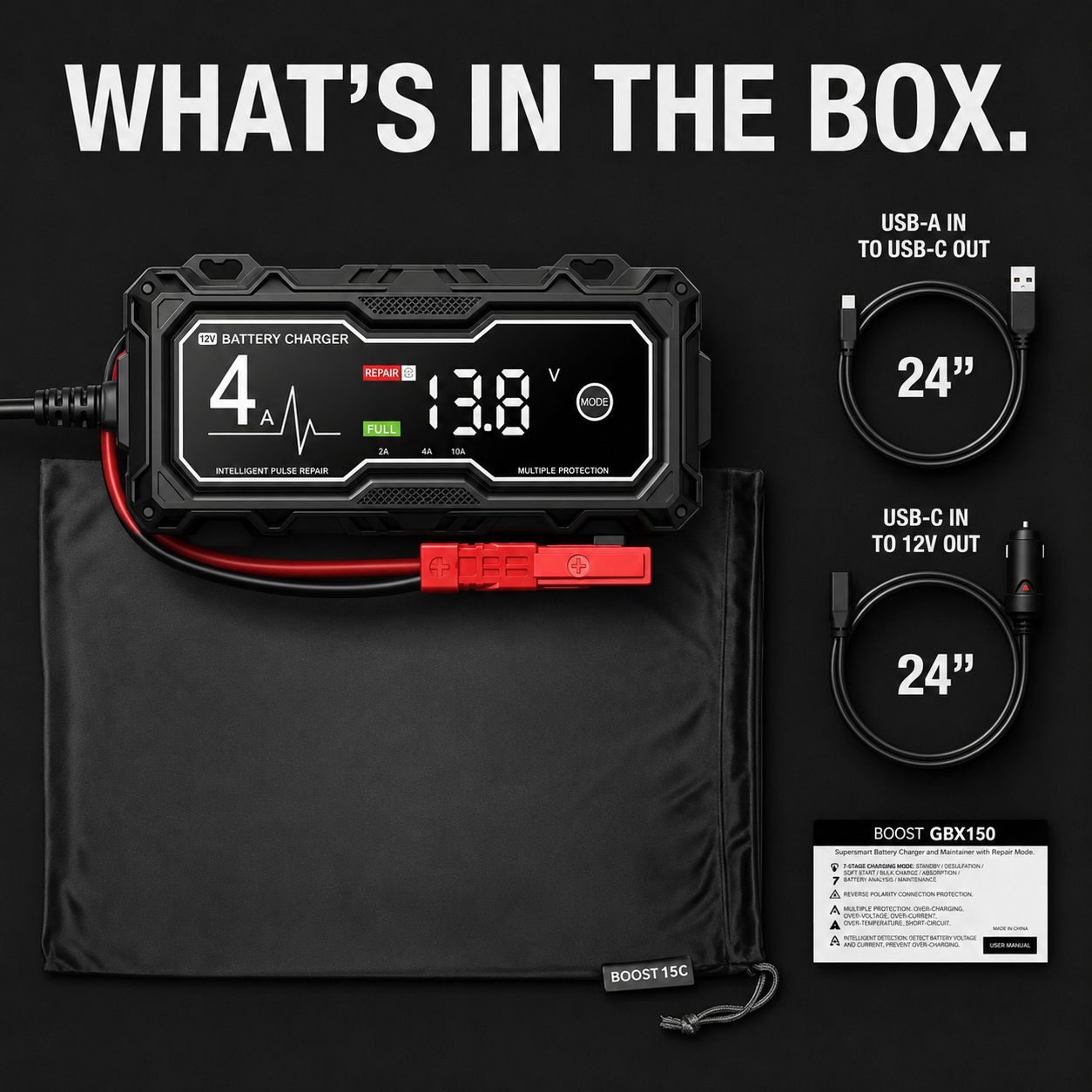 π₯β‘ 4250A Heavy-Duty Jump Starter β 10.0L Gas / 8.0L Diesel Battery Booster