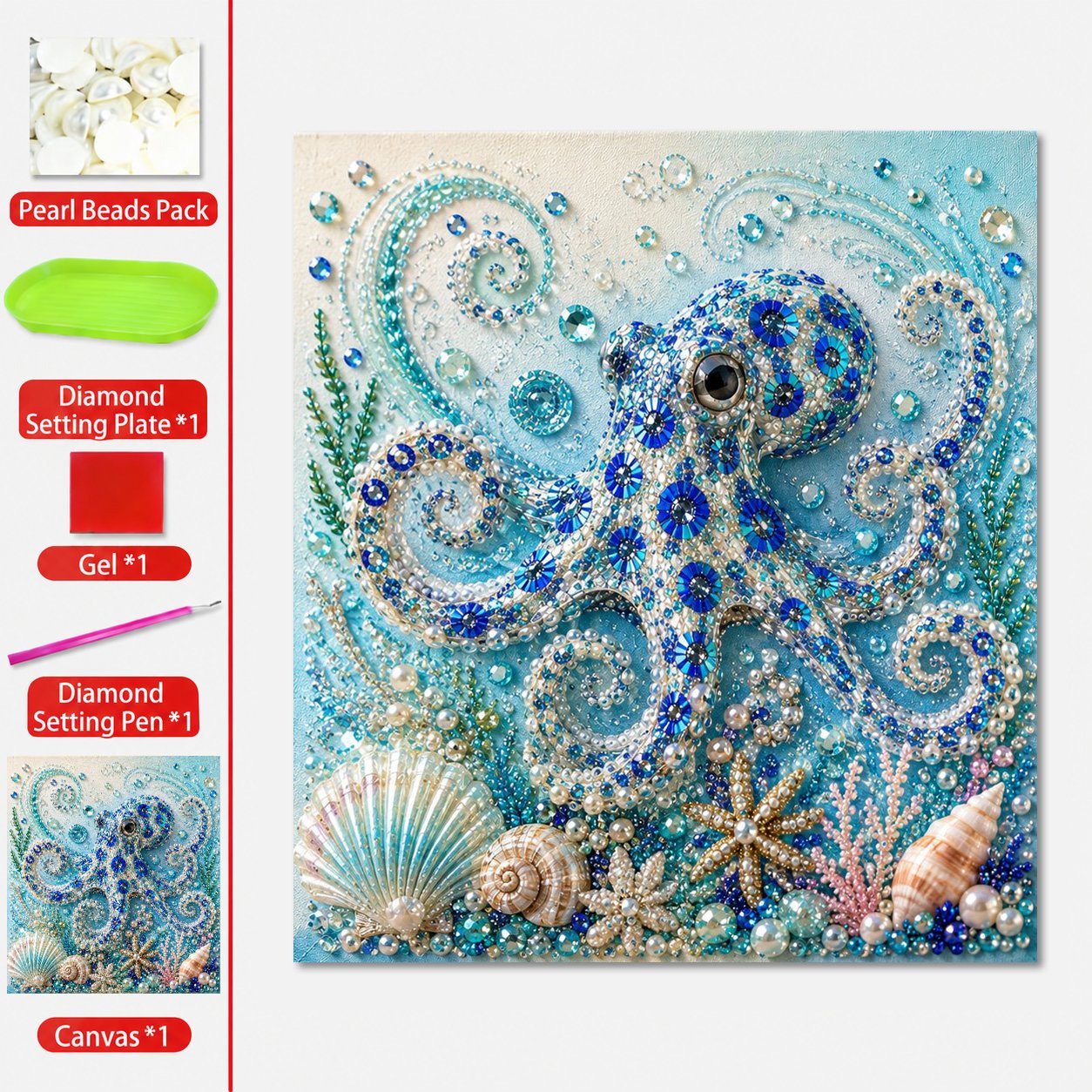 🔥Limited time 70% OFF - 🌊✨ Ocean Theme Pearl Art DIY Kit – Relaxing DIY Craft to Create Stunning Coastal Artwork (📦Buy 2 Free Shipping)