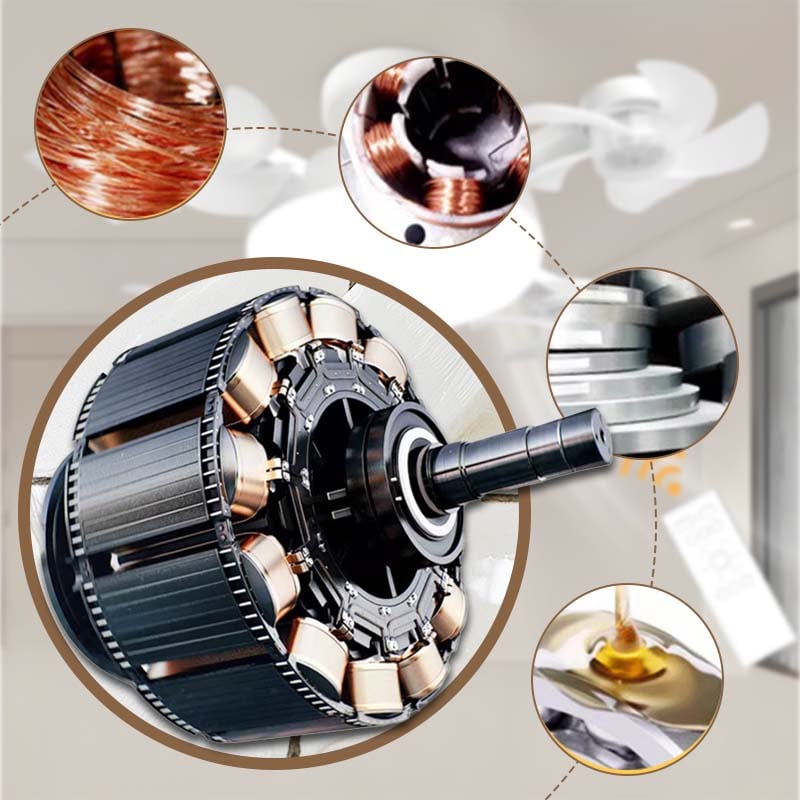 🔥50% OFF TODAY💡 2-in-1 Ceiling Fan Light 🔧No Wiring • No Tools • Just Screw It In