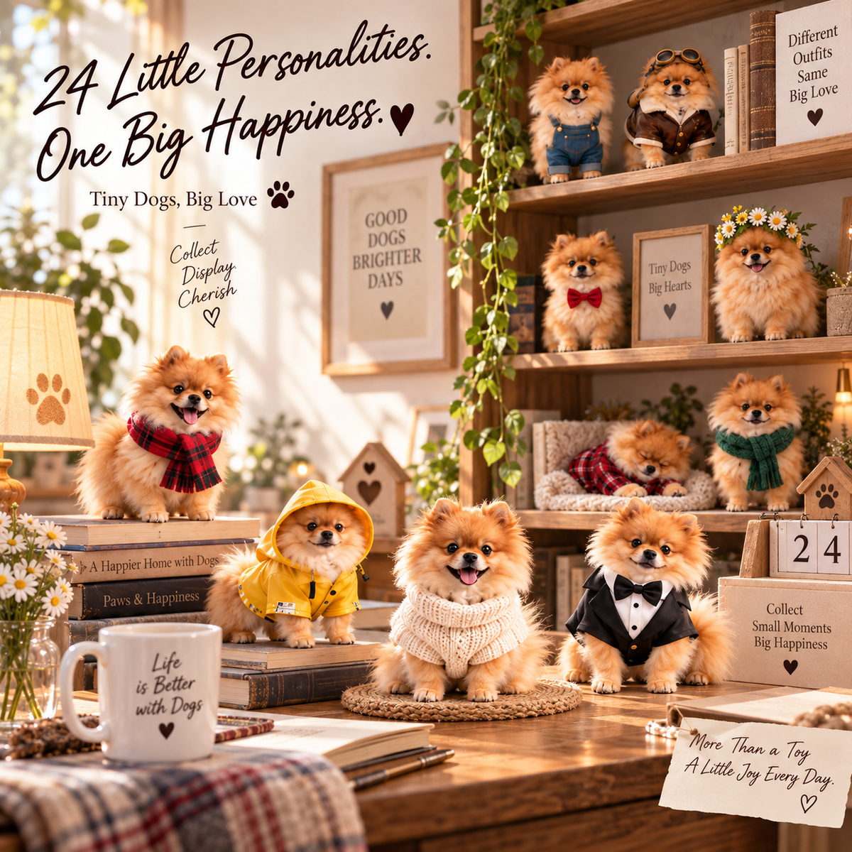🐾 The Fluffy Pomeranian Crew — 24 Tiny Friends, Endless Cuteness to Collect 🐶