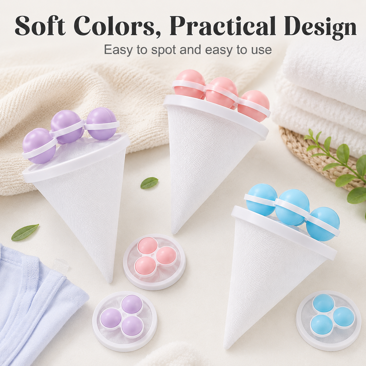 🧺 Floating Laundry Hair Catcher