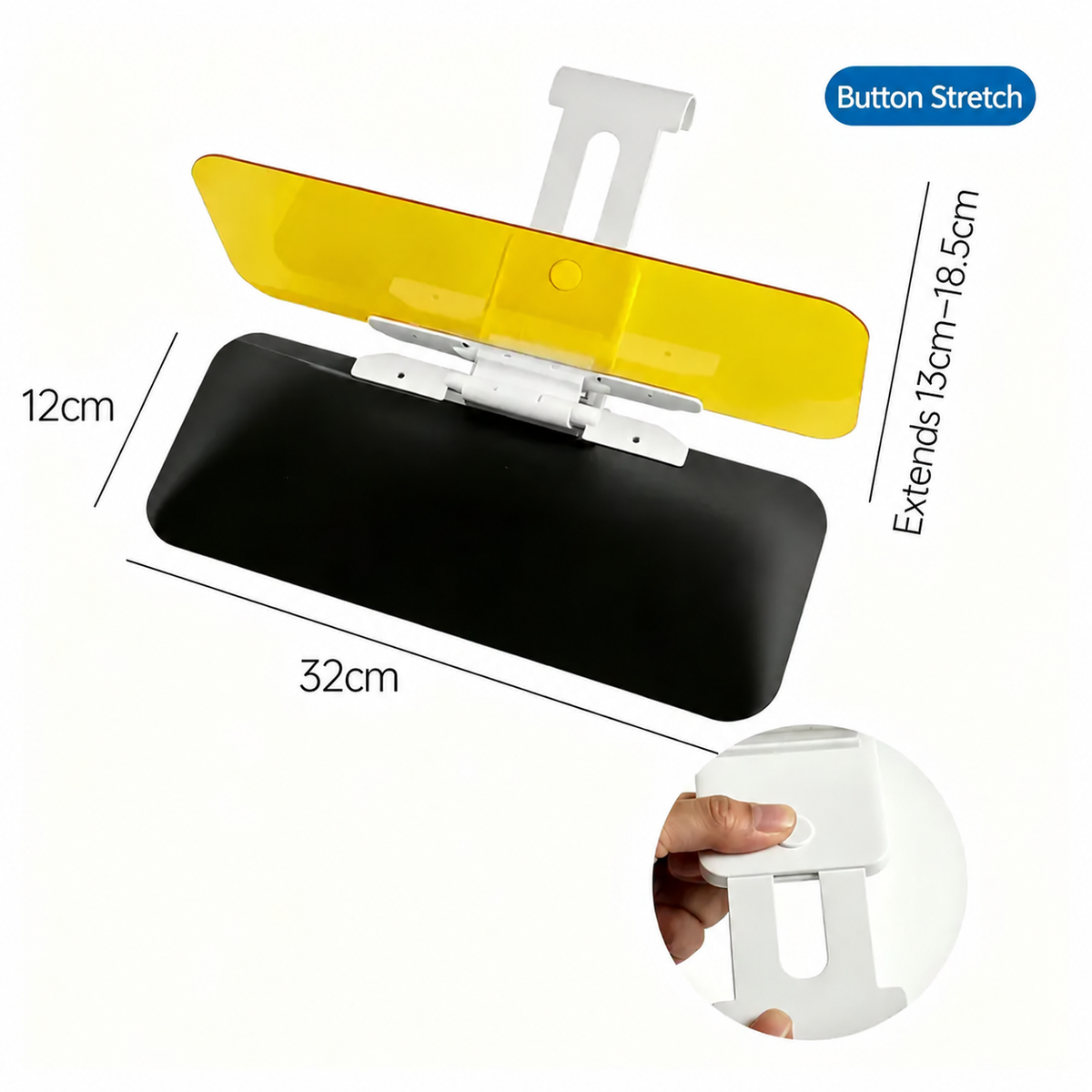 🚗 Adjustable Car Sun Visor Extender – Day & Night Anti-Glare Windshield Shield