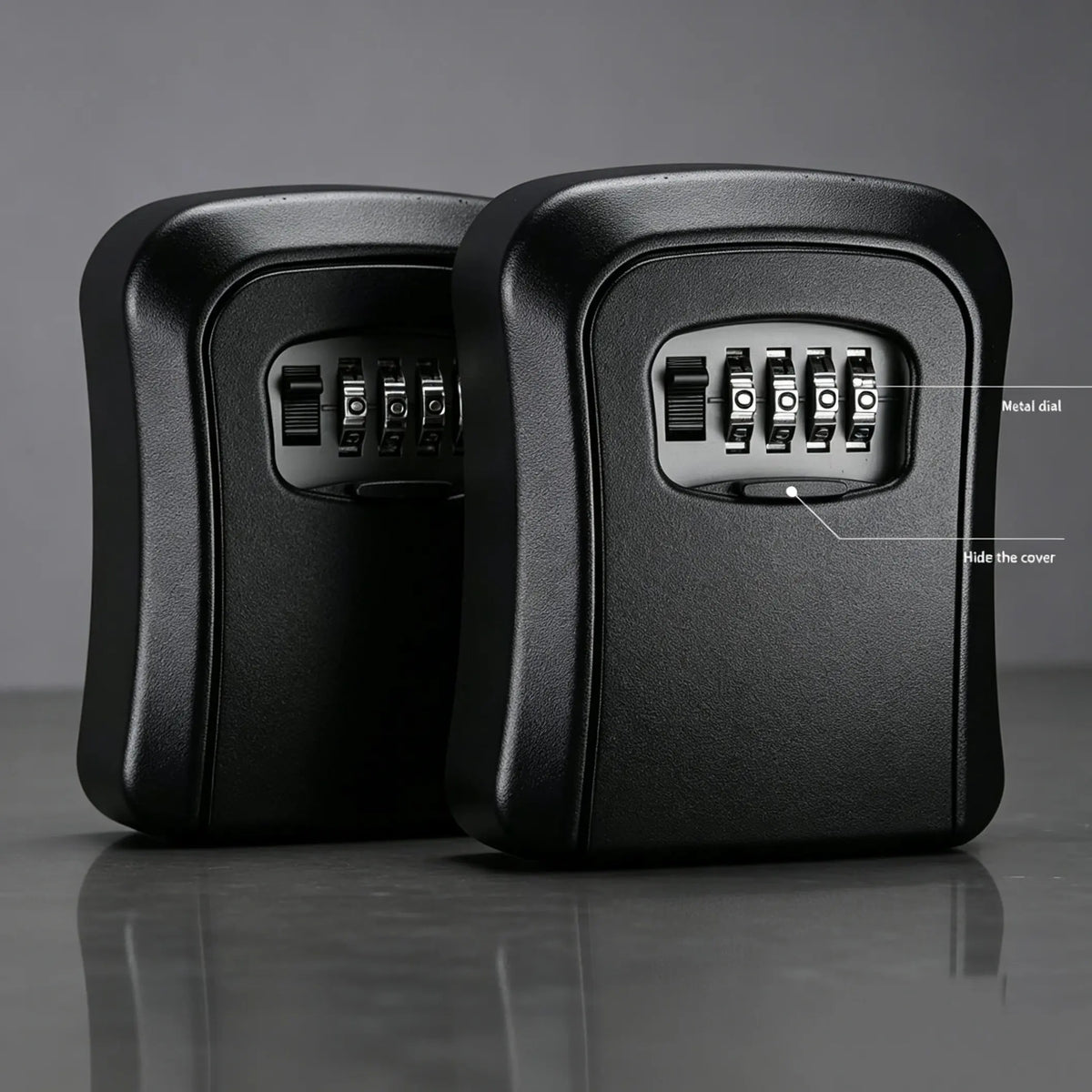🔐 Wall-Mounted 4-Digit Combination Key Lock Box – Weatherproof Outdoor Key Safe ✨
