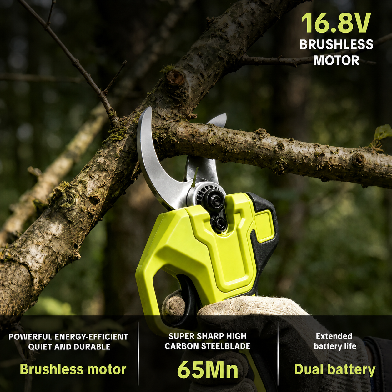 ๐ฟ Cordless Electric Pruning Shears โ๏ธ โ Powerful 1.25" Cutting Capacity for Effortless Trimming ๐