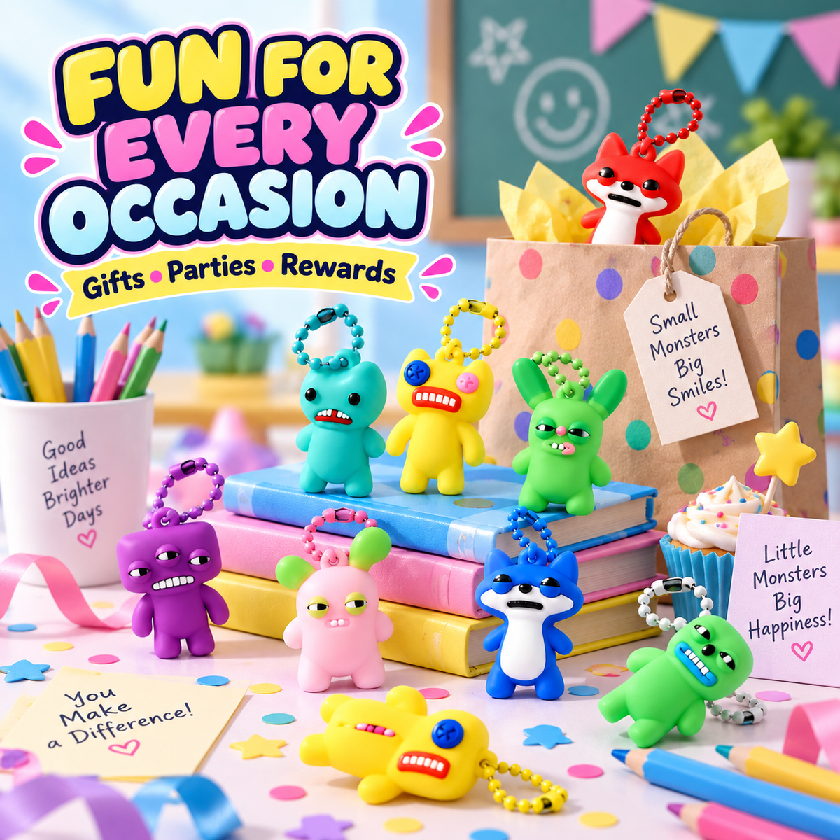 👾 24-Piece Colorful Mini Monster Action Figures Set 🌈