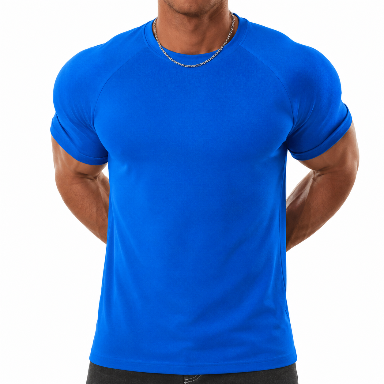 👕 Men Slim-Tapered Raglan T-Shirt Premium Wrinkle-Resistant Breathable Tee ⚡