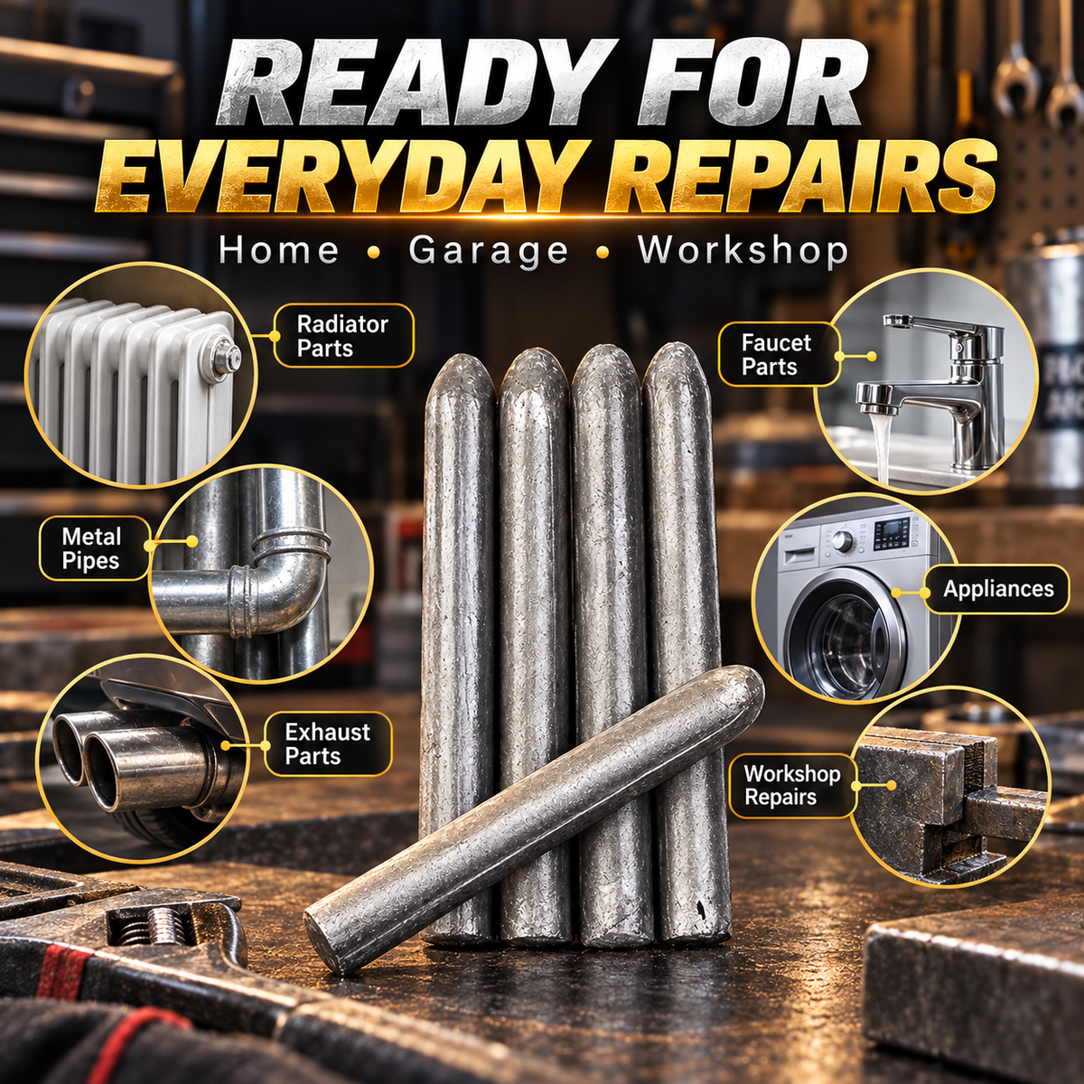 🔥 Universal Low-Temperature Flux-Cored Welding Rods – Easy DIY Metal Repair 🛠️