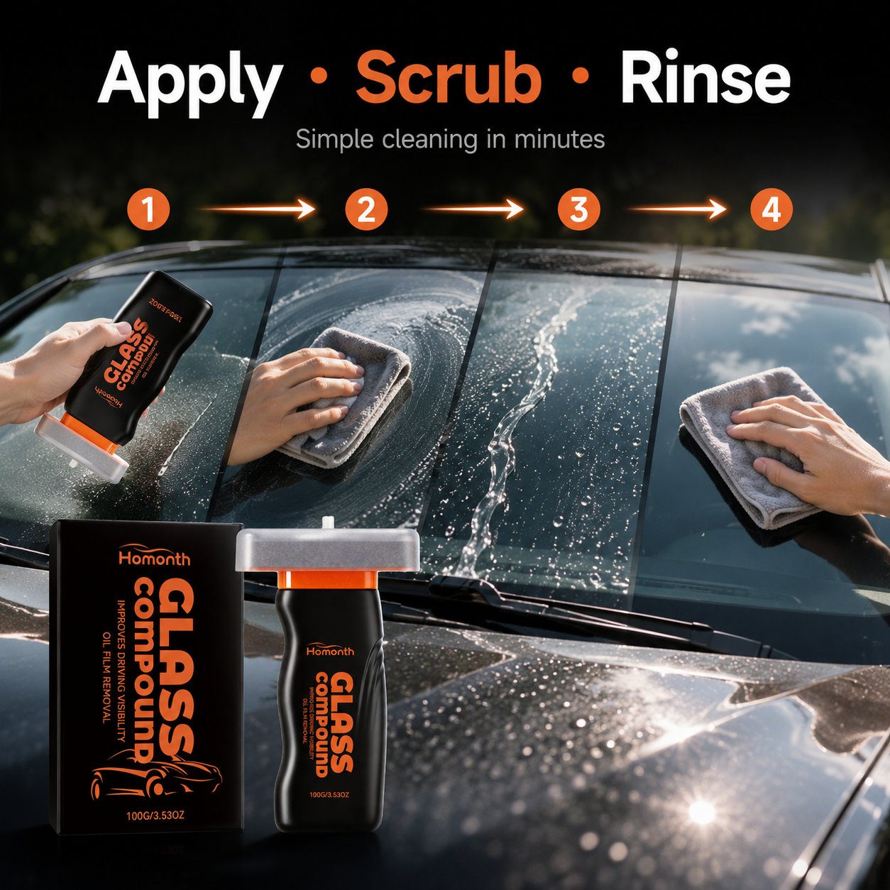 π Clear View Windshield Cleaner