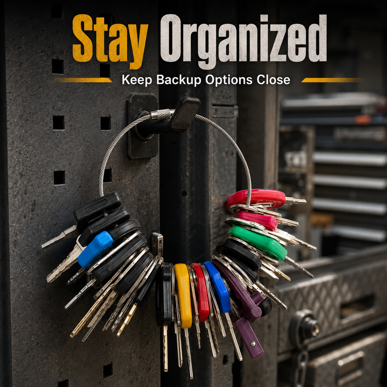 🚚 Buy 2, Free Shipping | 50-Piece Heavy Equipment Key Set 🔑