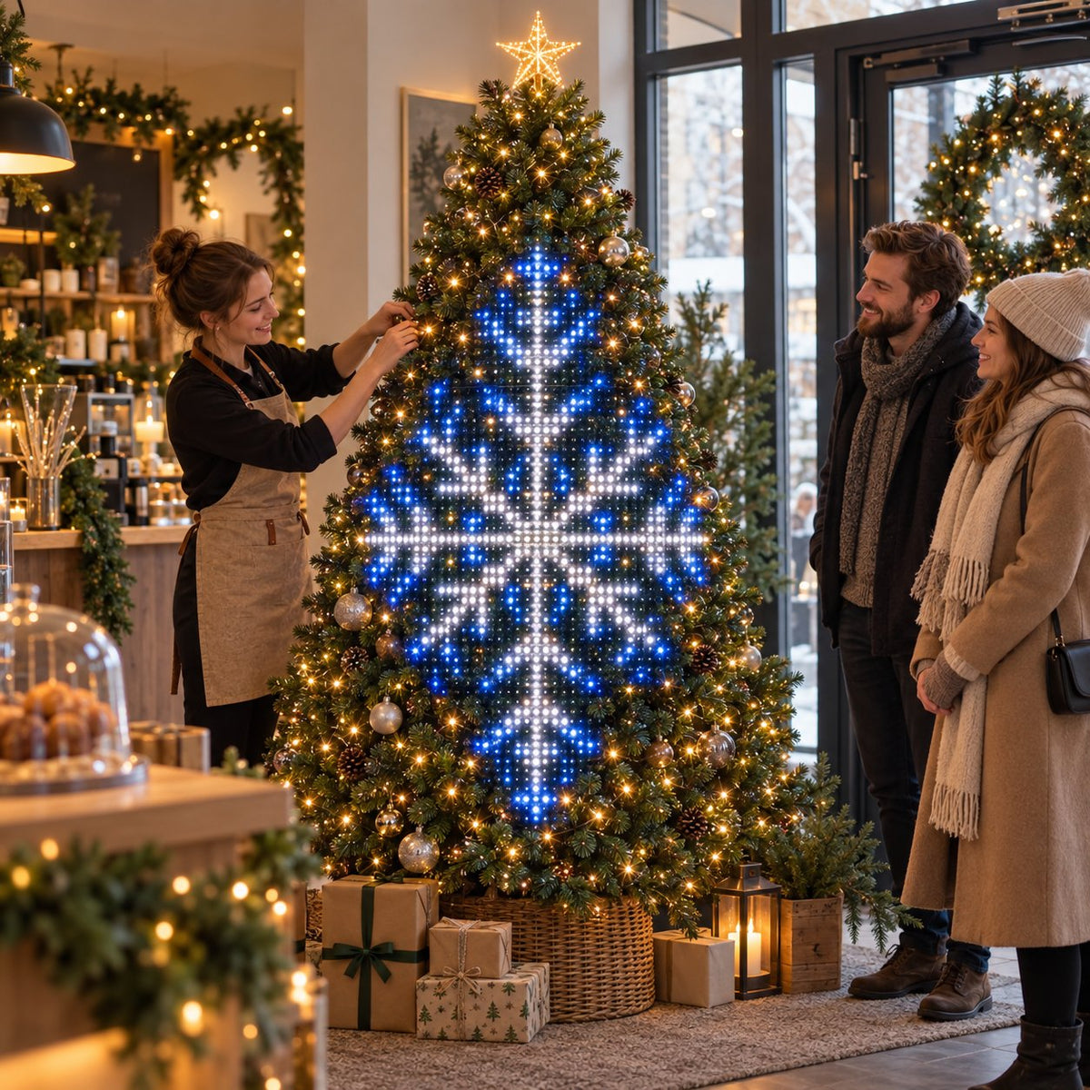 🔥 In Stock 100pcs — Ships Within 24 Hours 🎄 Smart Pixel Christmas Tree Lights | Create Your Own Animated Light Show