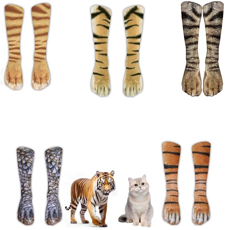 🔥3D Animal Paw Print Novelty Socks