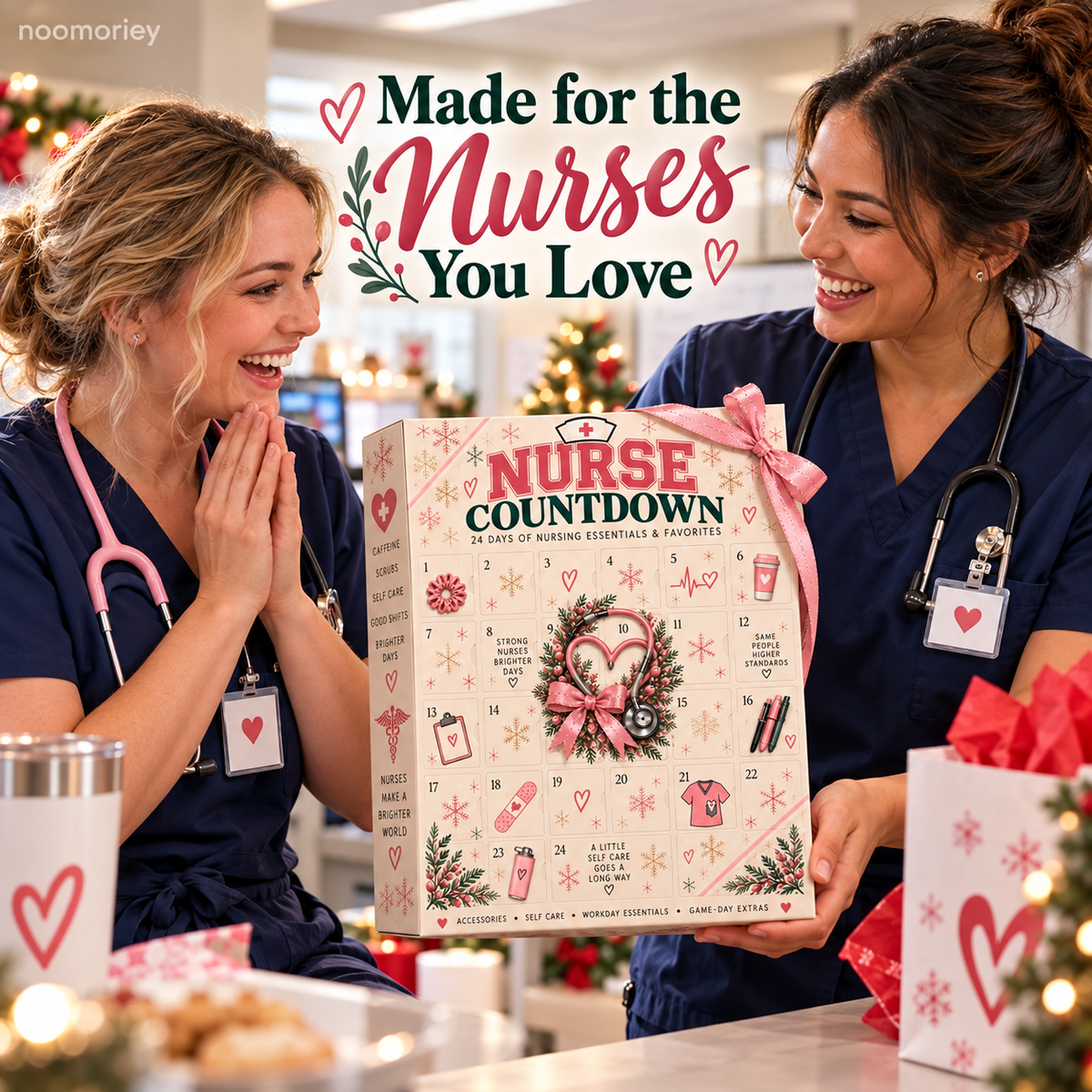 π Nurse Advent - 24 Days of Surprises! One Door A Day, Different Design for Every Day