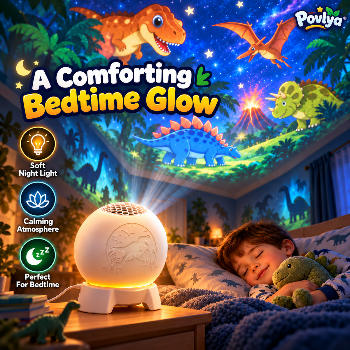π¦ Dinosaur Galaxy Projector β¨ Turn Bedtime Into a Magical Dino Adventure