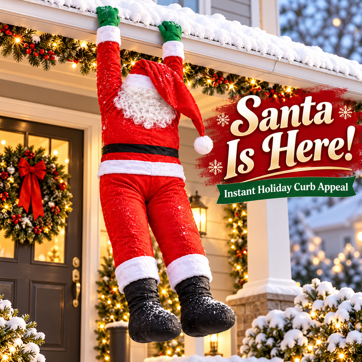 🎄 Hanging Santa Claus Decoration ✨ Bring Christmas Magic to Your Home