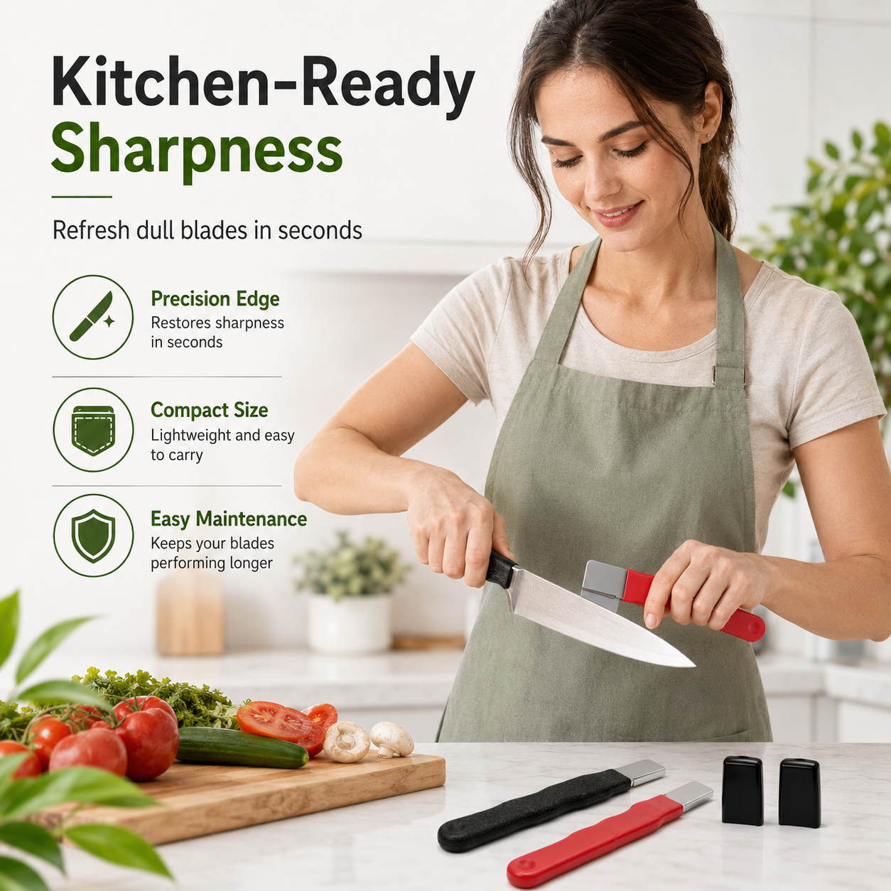 🔪 Multi-Function Knife Sharpener – Restore Dull Knives in Seconds ⚡✨