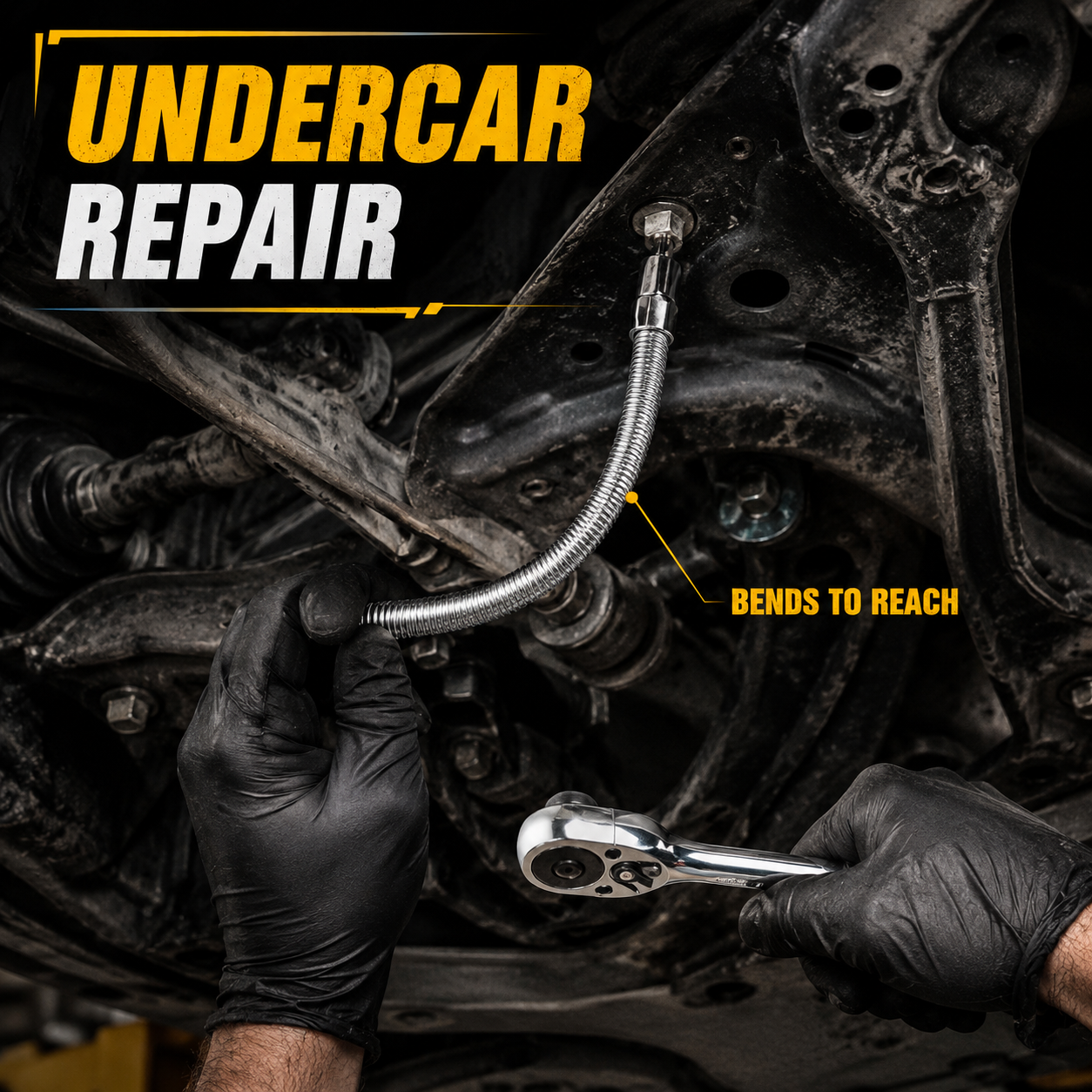 🚗50% OFF TODAY🔧 Flexible Shaft Socket Tool for Tight Spaces⚡Bends Twists & Reaches Anywhere