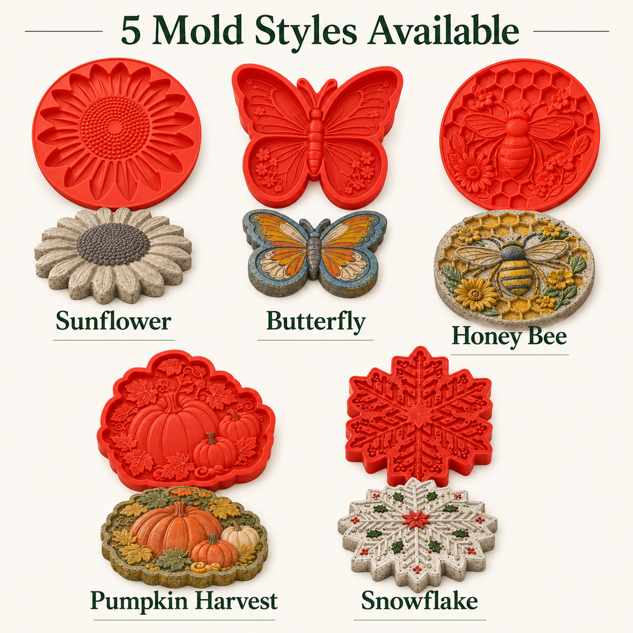 π₯ LAST DAY 50% OFF - π» Reusable Sunflower Stepping Stone Mold