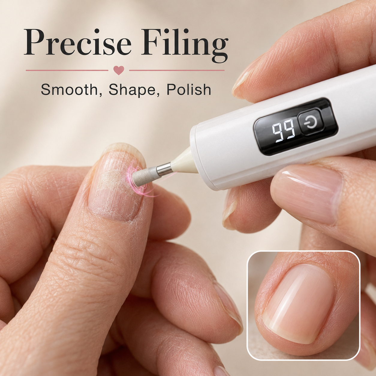 ✨50% OFF TODAY💅 Electric Nail Grinder – Transform Thick Rough Nails