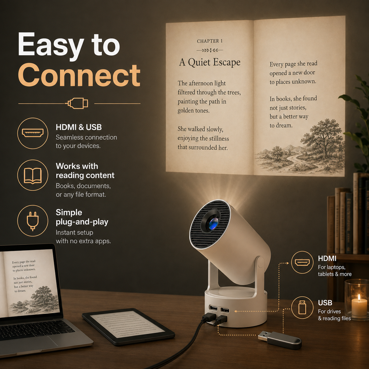 π SAVE 49% TODAY-β¨ Smart Reading Projector for Bedtime & Learning