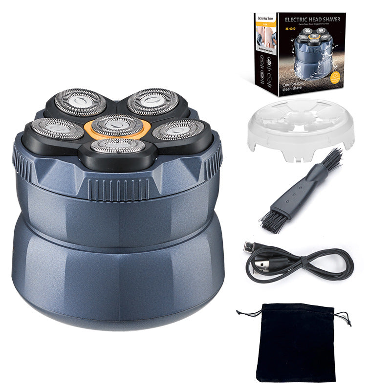 πͺ 6-Blade Electric Head Shaver for Men with LED Display β¨