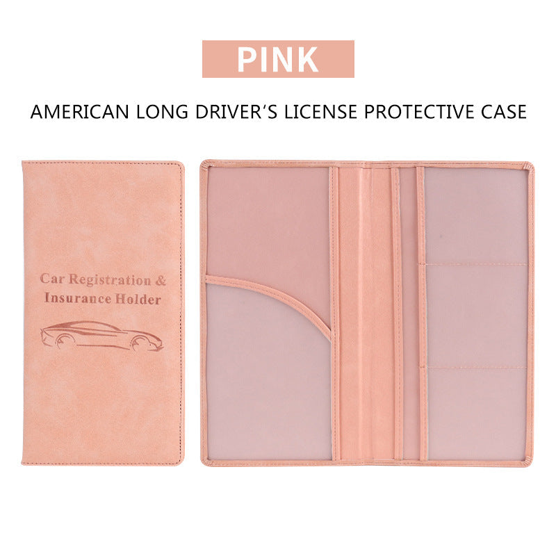 π Premium Car Document Organizer β PU Leather Registration & Insurance Holder