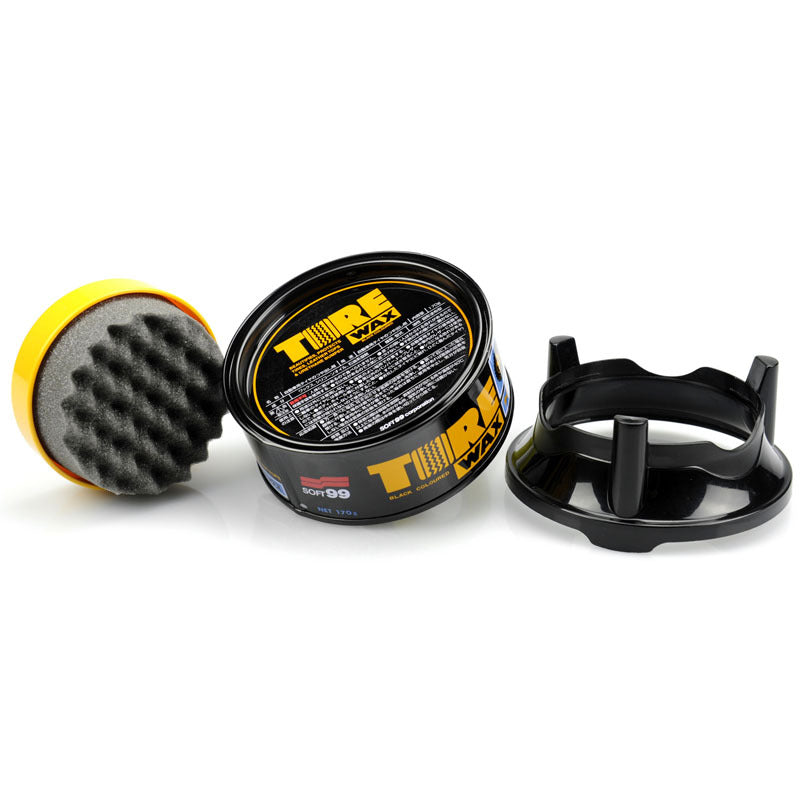 Car Tire Wax, Gloss Enhancer, Foam, Waterproofing, Rubber Darkener, Durable, Anti-Aging, Premium Care