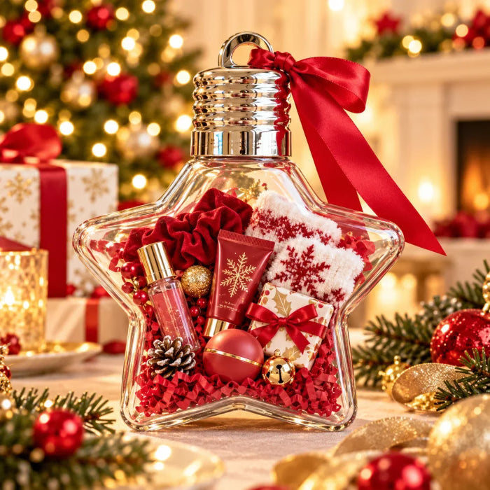 🔔 Fill-Your-Own Christmas Gift Box – Clear DIY Holiday Surprise Container for Small Gifts