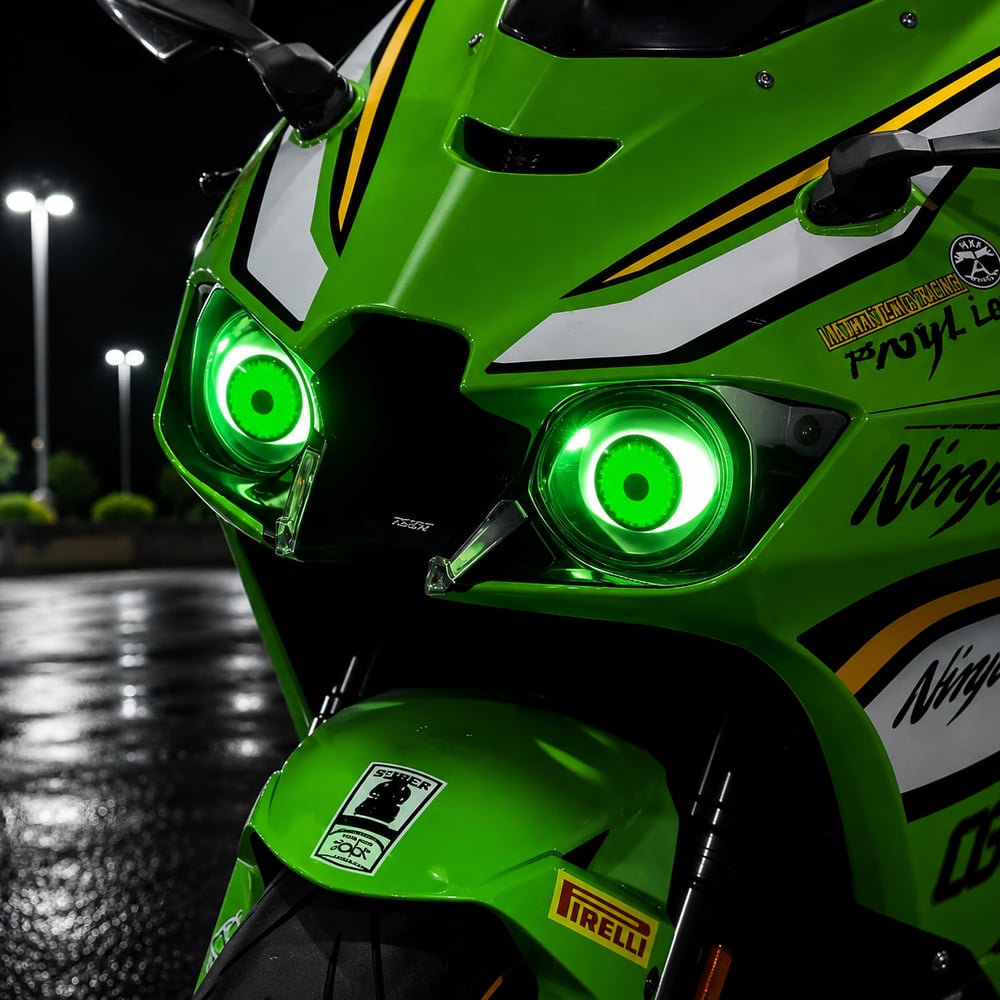 👁️ Demon Eye RGB Headlight Kit – Animated Iris Car Lighting Upgrade