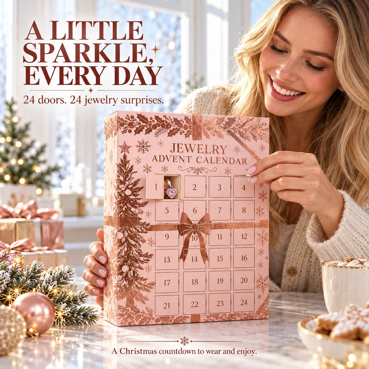 🎄 24-Day Jewelry Advent Calendar — A Little Sparkle Behind Every Door ✨🎁