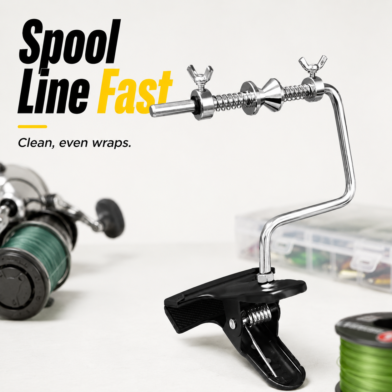 🎣 Universal Portable Fishing Line Spooler