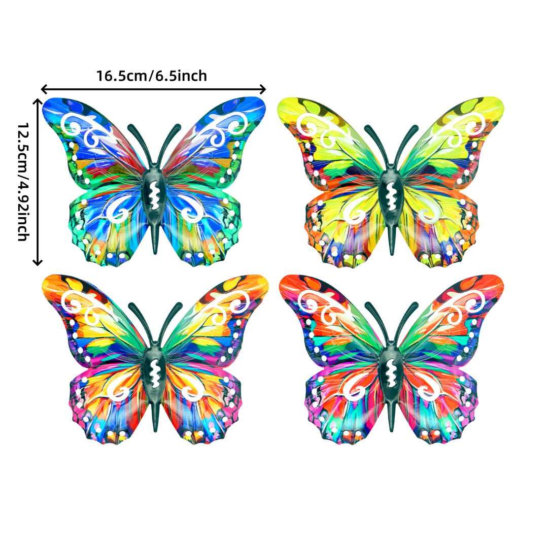 π¦ 4PCS Butterfly Metal Wall Art Set β Add Color & Charm Instantly