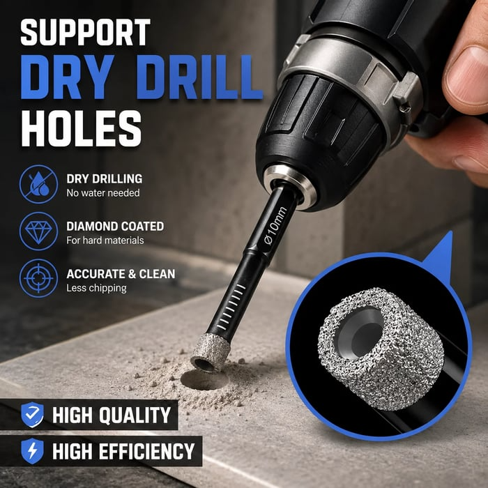 π 6-Piece Diamond Drill Bit Set for Tile, Glass & Stone π οΈ