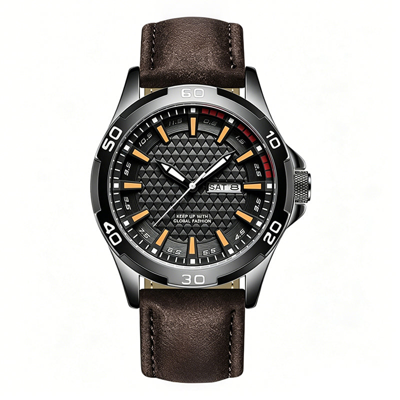 ⌚ Luminous 30M Sports Wristwatch - Geometric Dial Quartz Men's Watch ⚡