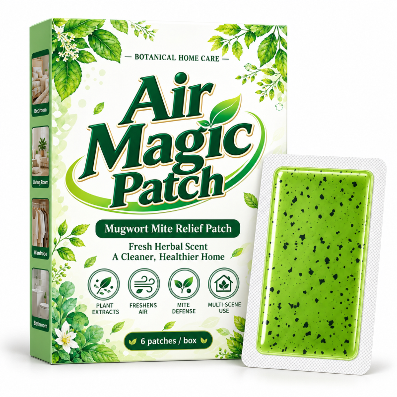 🌿 6PCS Mugwort Herbal Mite-Deterrent Patches – Long-Lasting Home Freshness ✨