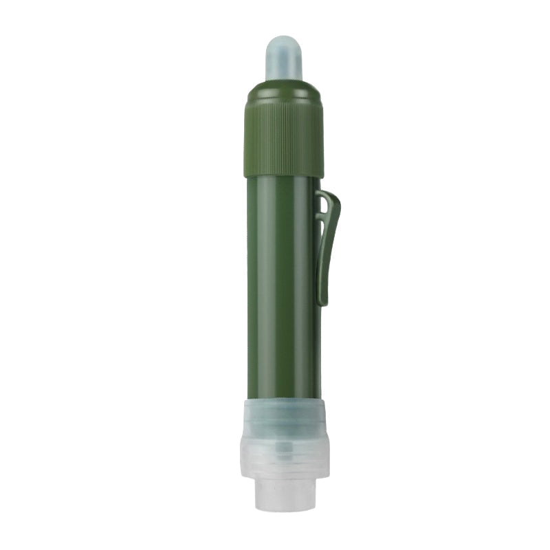 🏕️ 3-Stage Tactical Portable Water Purifier Straw for Hiking & Survival 💧