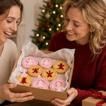 🔥HOT SALE 49% OFF🎄 Festive 3D Christmas Cookie Stamp and Baking Mold 🍪