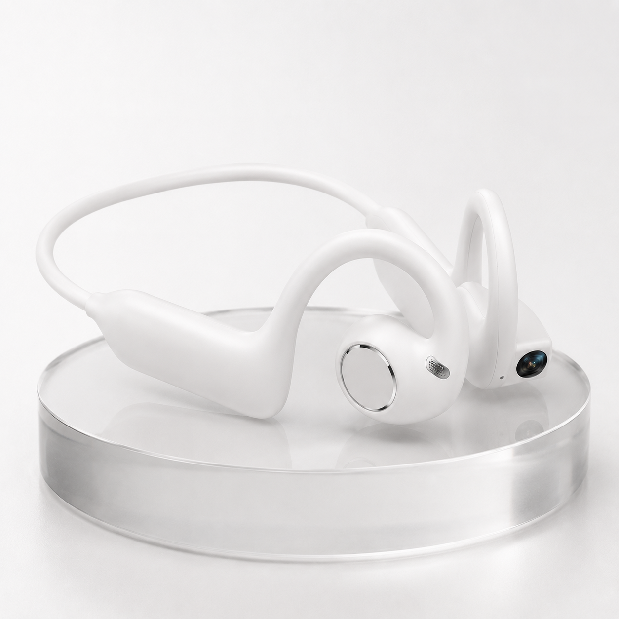 🎥 8MP Smart Camera Open-Ear Headset – POV Video, Calls & AI Assistance 🎧